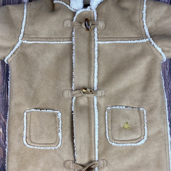 Baby Gap Faux Suede (Poly) & Shearling Bear Snow Onesie - Sz 6-12 Month - Picture 3 of 15